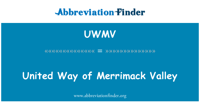 UWMV: ทางสหรัฐของหุบเขา Merrimack