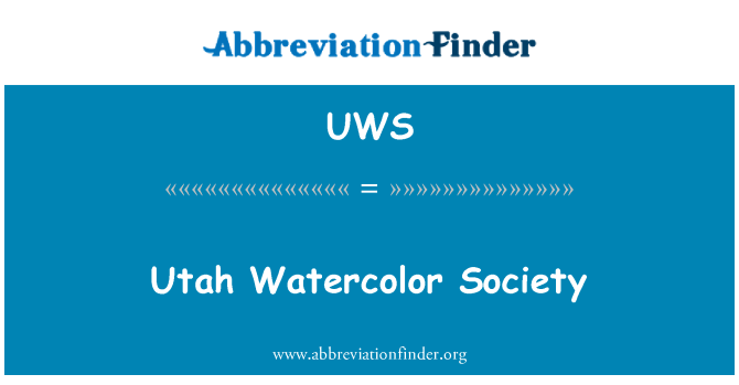 UWS: Utah Watercolor Society