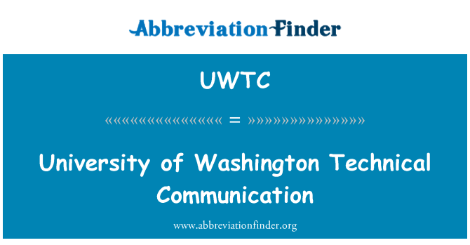 UWTC: Komunikasi teknikal Universiti Washington