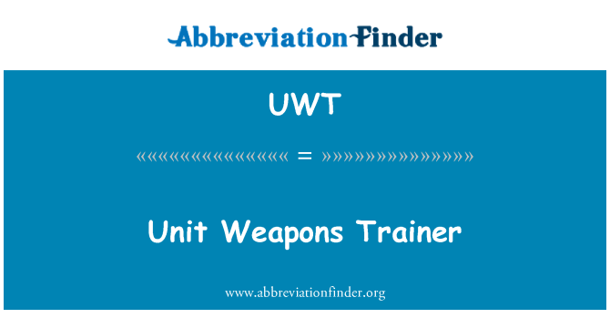 UWT: یونٹ ہتھیار ٹرینر