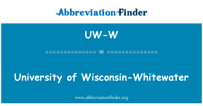 UW-W: विश्वविद्यालय के Wisconsin-Whitewater