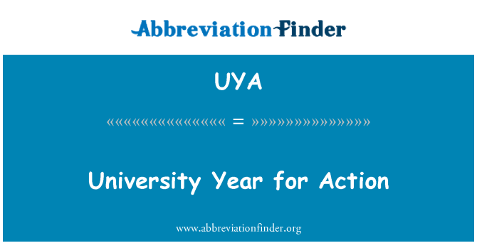 UYA: Any d'Universitat per l'acció