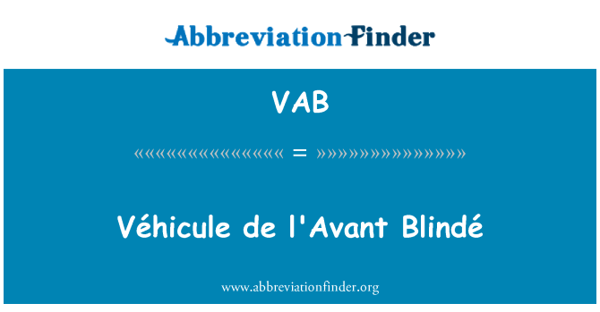 VAB: Objem de l'Avant Blindé