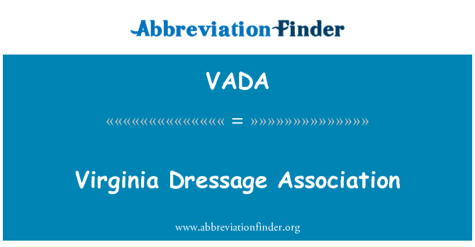VADA: Virginia Dressage Association
