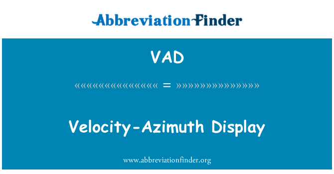 VAD: Velocity-Azimuth Display