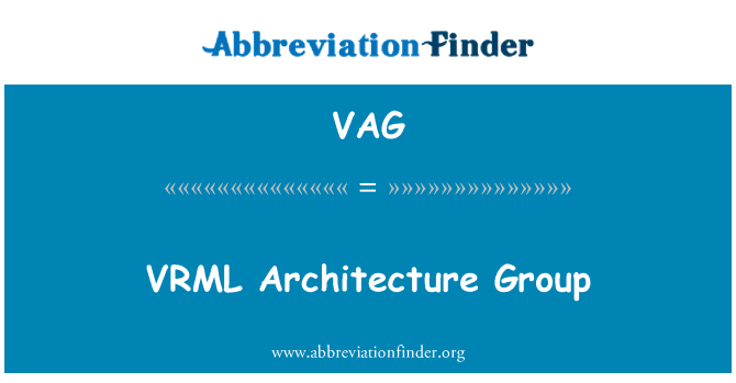 VAG: Skupina architektury VRML