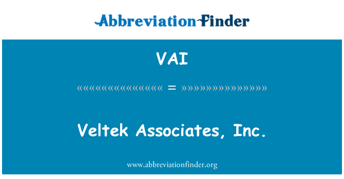 VAI: Veltek Associates, Inc.
