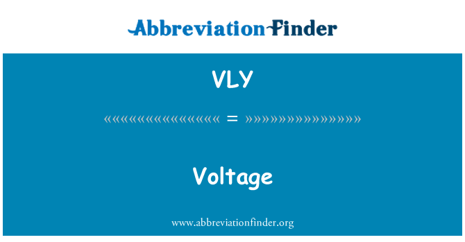 VLY: Spänning