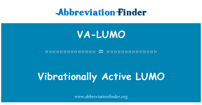 VA-LUMO: Vibrationally 활성 LUMO