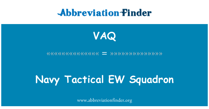 VAQ: Deniz Kuvvetleri taktik EW Squadron