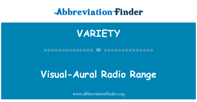 VARIETY: Visual-Aural radiorekkevidden