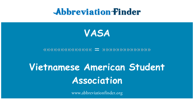 VASA: Vietnamski American študentsko društvo