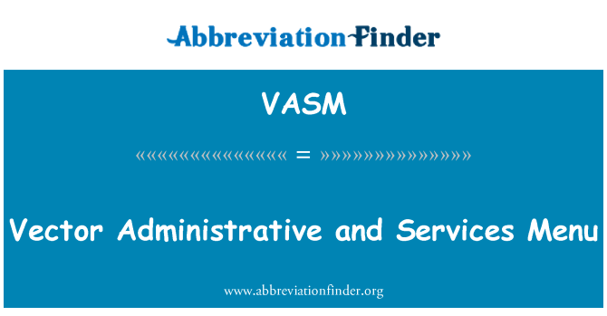 VASM: Vettur amministrattivi u servizzi menù