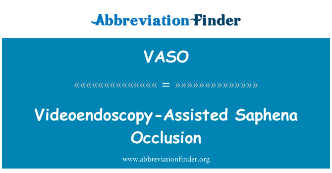 VASO: Videoendoscopy-assisteret Saphena okklusion