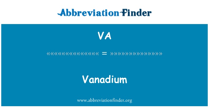 VA: Vanad