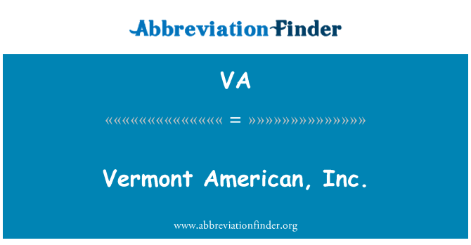 VA: Vermont Ameerika Inc