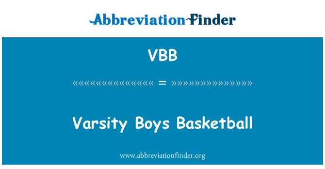 VBB: Varsity gason baskètbòl