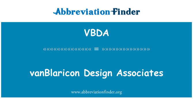 VBDA: 디자인 연결 vanBlaricon