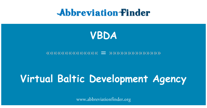 VBDA: Ajans fomasyon Baltic virtuel