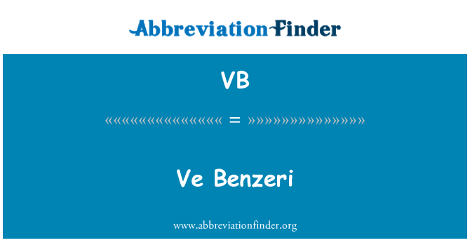 VB: Ve Benzeri