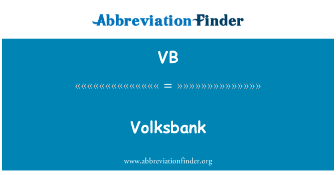 VB: Volksbank