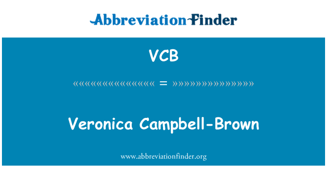 VCB: Veronica Campbell-Brown