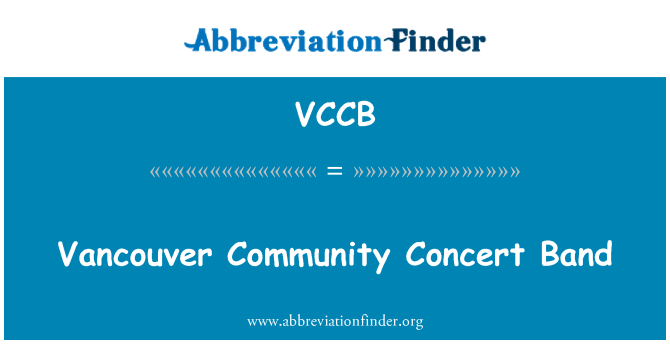 VCCB: Vancouver Community Concert Band