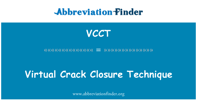 VCCT: Virtuaalne Crack sulgemise tehnikat