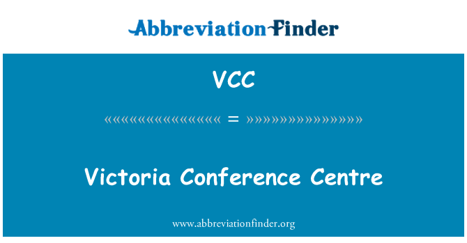 VCC: 维多利亚会议中心