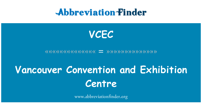 VCEC: Vancouver konvansyon Et egzibisyon sant