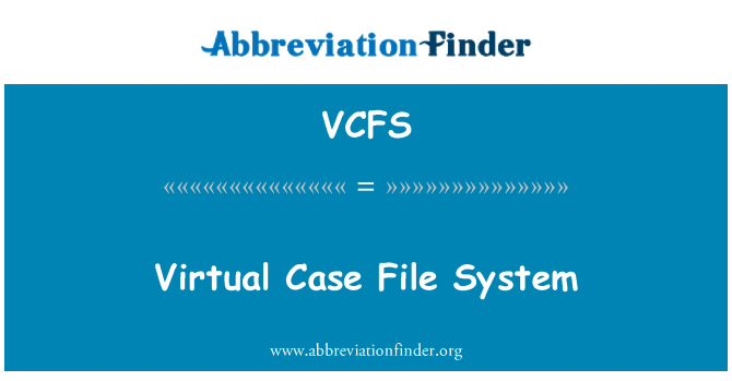 VCFS: Virtuální případu souborový systém