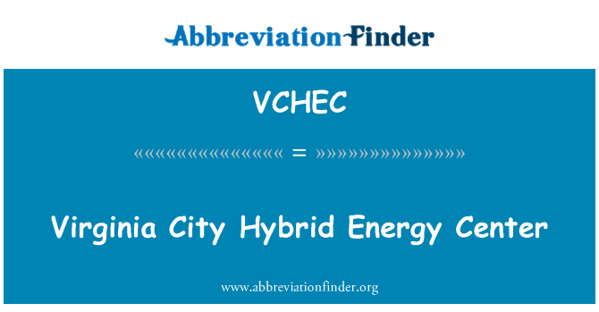 VCHEC: Virginia City Centre d'énergie hybride