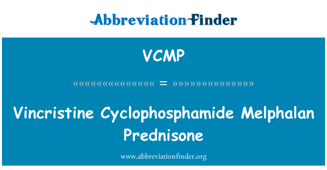 VCMP: Vinkristín Cyklofosfamid melfalanom prednizón