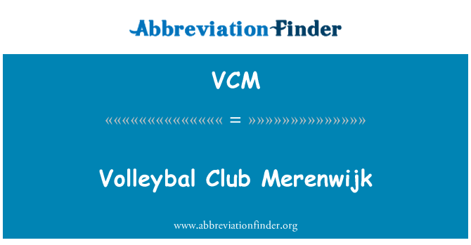 VCM: Merenwijk Volleybal Club