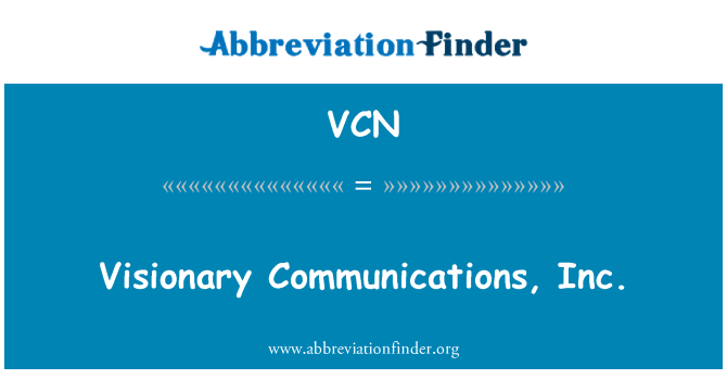 VCN: خیالی مواصلات, انکا.