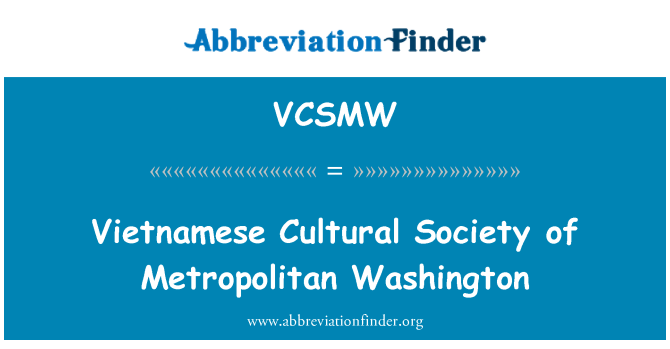 VCSMW: L-Ghaqda kulturali Vjetnamiżi ta ' Washington metropolitana