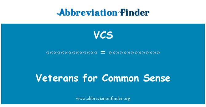 VCS: Veteranų Common Sense