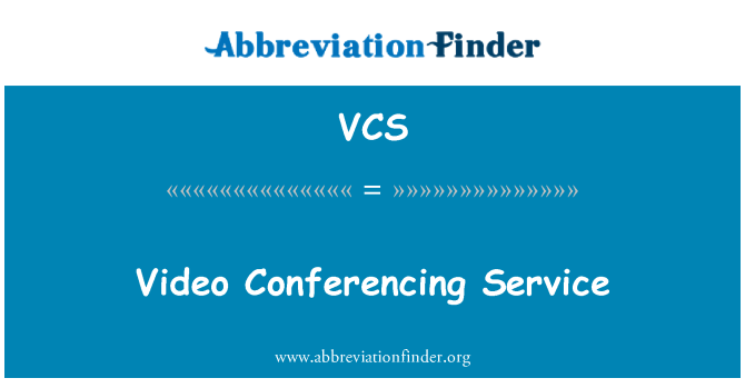 VCS: Servicio de videoconferencia