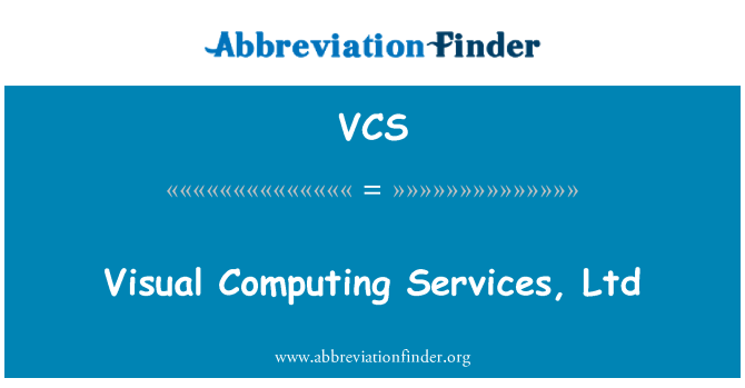 VCS: Visual Computing Services Ltd