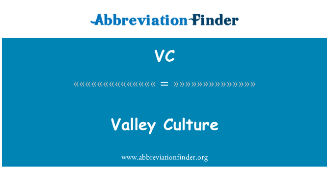 VC: Valley Culture