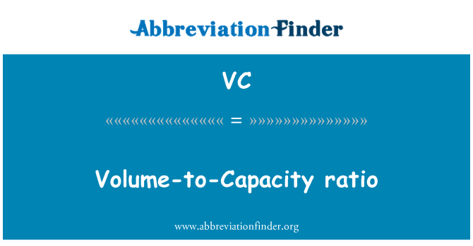 VC: 볼륨 용량 비율
