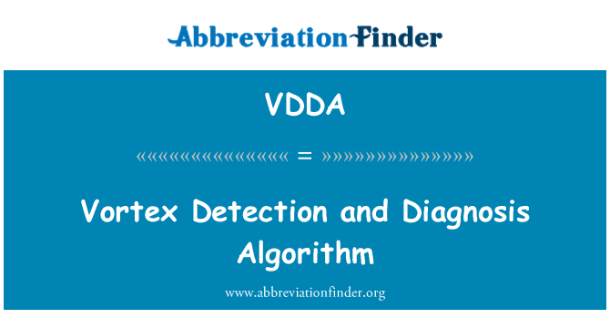 VDDA: Kxif vortiċi u algoriżmika dianjosi