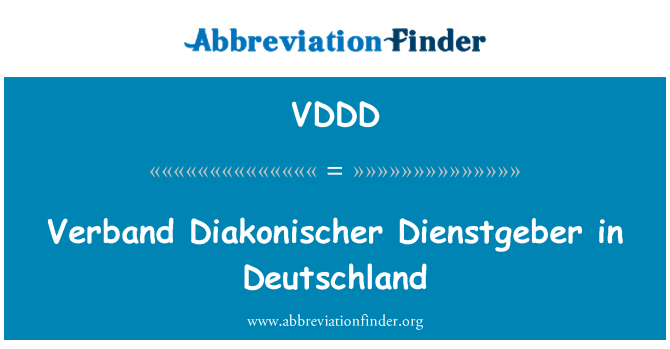 VDDD: Verband Diakonischer Dienstgeber nan Deutschland