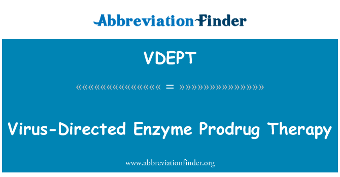 VDEPT: 바이러스 감독 효소 Prodrug 치료