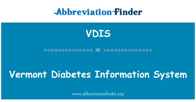 VDIS: Système d'Information diabète Vermont