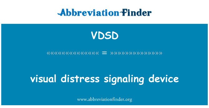VDSD: התקן איתות מצוקה חזותי