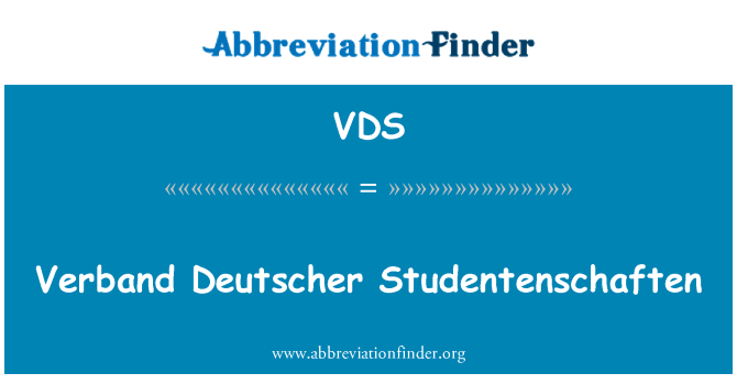 VDS: Verband Deutscher Studentenschaften