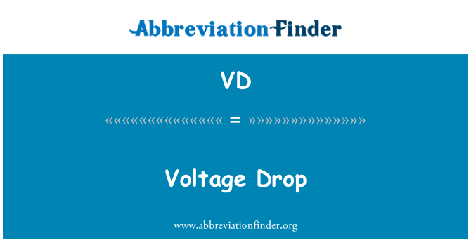 VD: Caída de voltaje