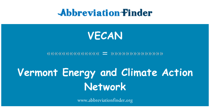 VECAN: Vermont energi og klima Action Network