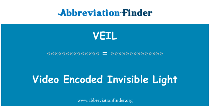 VEIL: Video kodet usynlige lys
